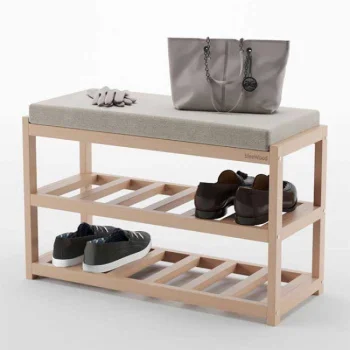 Bienwood drveni cipelarnik sa klupom BIE7005